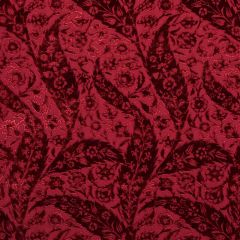 F Schumacher Saz Paisley Silk Velvet Burgundy 80782 Cabana Collection Indoor Upholstery Fabric