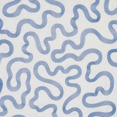 F Schumacher Riley Embroidery Navy On Ivory 80790 Smith Street Collection Indoor Upholstery Fabric