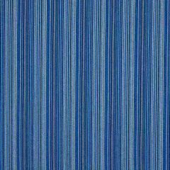 F Schumacher Fino Stripe  Cobalt 81070 Indoor/Outdoor Collection Upholstery Fabric