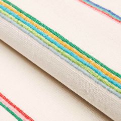 F Schumacher Cambaya Handwoven Stripe Multi 81390 by Onora Indoor Upholstery Fabric