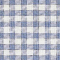 F Schumacher Martina Plaid  Navy 81410 Easy Elements Collection Upholstery Fabric