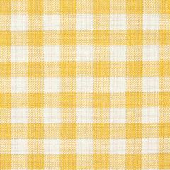 F Schumacher Martina Plaid  Yellow 81413 Easy Elements Collection Upholstery Fabric