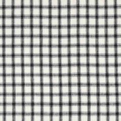 F Schumacher Crawford Linen Check Basalt 81452 by Williamsburg Indoor Upholstery Fabric