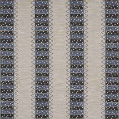 F Schumacher Noor Kilim Stripe Indigo 81982 Uncommon Threads Collection Indoor Upholstery Fabric