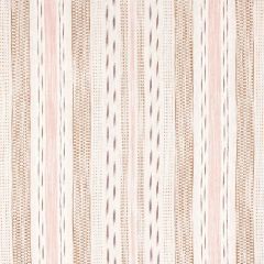 F Schumacher Mirza Ikat Stripe Blush On Natural 82111 Bohemia Collection Indoor Upholstery Fabric