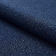 F Schumacher Marco Performance Linen Indigo 82623 Perfect Basics: Linen Collection Indoor Upholstery Fabric