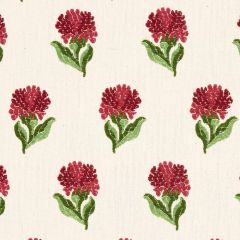 F Schumacher Rosina Floral Garnet 82630 New Old Fashioned Collection Indoor Upholstery Fabric