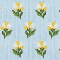 F Schumacher Rosina Floral Marigold 82632 New Old Fashioned Collection Indoor Upholstery Fabric