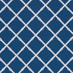F Schumacher Bamboo Trellis  Navy 82762 Swing Time Indoor/Outdoor Collection Upholstery Fabric