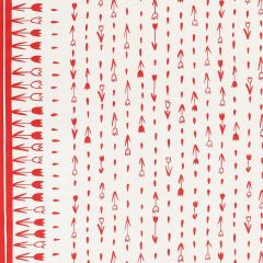 F Schumacher Tulip Parade Red 178201 by Vera Neumann Indoor Upholstery Fabric
