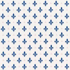 F Schumacher Fleur De Lis Bleu and Rouge 176961 French Revolution Collection Indoor Upholstery Fabric