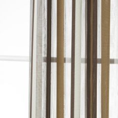 Robert Allen Contract Classic Stripe Cocoa 240885 Decorative Sheers Collection Drapery Fabric