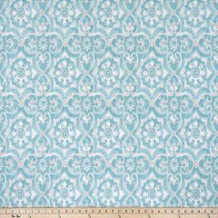 Premier Prints Athens Aqua / Polyester Serene Escape Collection Indoor-Outdoor Upholstery Fabric