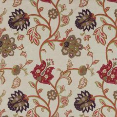 Mulberry Home Floral Fantasy Red / Plum FD763-V54 Festival Collection Drapery Fabric