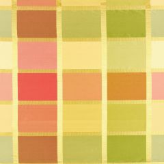 F Schumacher Navsari Silk Plaid Azalea 62853 Indoor Upholstery Fabric