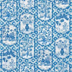 F Schumacher Ting Blue 178571 Johnson Hartig for Libertine Collection Indoor Upholstery Fabric