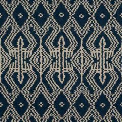 F Schumacher Asaka Ikat Indigo 176095 Ikat Collection Indoor Upholstery Fabric