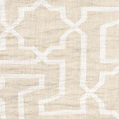 F Schumacher Arabesque Maze Sheer Natural 75871 Patterned Sheers and Casements Collection Drapery Fabric