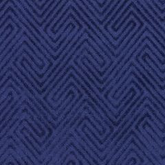 Scalamandre Meander Velvet Navy SC 000427060 Endless Summer Collection Upholstery Fabric