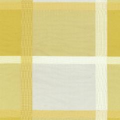 F Schumacher Surat Silk Plaid Jonquil 61131 Indoor Upholstery Fabric