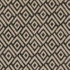 F Schumacher Kasai Black 176320 Tribal Chic Collection Indoor Upholstery Fabric