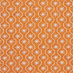 F Schumacher Gigi Embroidery Orange 73491 Happy Together Collection Indoor Upholstery Fabric