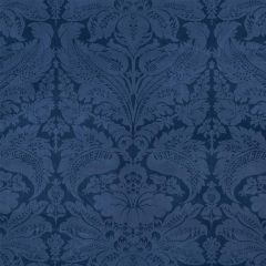 F Schumacher Cordwain Velvet Sapphire 73950 Cut and Patterned Velvets Collection Indoor Upholstery Fabric
