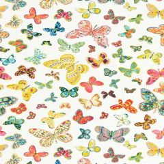 F Schumacher Butterfly Multi 174900 Indoor Upholstery Fabric