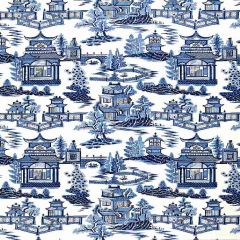 F Schumacher Nanjing Porcelain 174431 Exuberant Prints Collection Indoor Upholstery Fabric