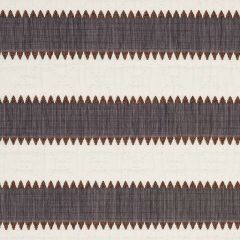 F Schumacher Isolde Stripe Cinder 76751 Folk Art Collection Indoor Upholstery Fabric