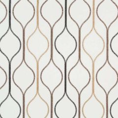 Robert Allen Zipper Wave Carob 258807 Nomadic Color Collection Indoor Upholstery Fabric