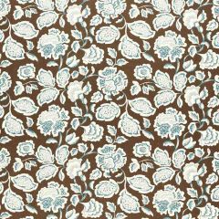 F Schumacher Deco Flower Cocoa 173703 Exuberant Prints Collection Indoor Upholstery Fabric
