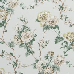 F Schumacher Betty Chintz Celadon 178402 Gazebo by Veere Grenney Collection Indoor Upholstery Fabric