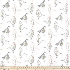 Premier Prints Bird Toile Blush Slub Canvas The Blush Movement Collection Multipurpose Fabric