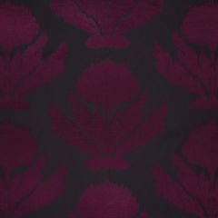 F Schumacher Agra Silk Weave Black Plum 65851 Indoor Upholstery Fabric