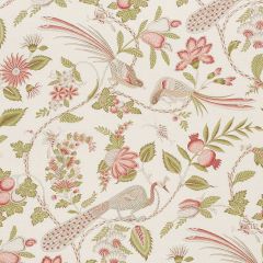 F Schumacher Campagne Mineral and Rose 175954 Country Chic Collection Indoor Upholstery Fabric