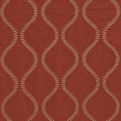 F Schumacher Agadir Embroidery Spice 65754 Chroma Collection Indoor Upholstery Fabric