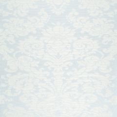 F Schumacher Chateau Silk Damask Ciel 68880 by Timothy Corrigan Indoor Upholstery Fabric
