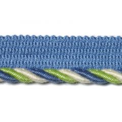 Duralee Cord W/Lip - Braided 7305-72 Blue, Green Interior Trim