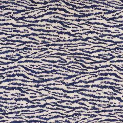 F Schumacher Animaux Navy 176373 Animal Prints Wovens Collection Indoor Upholstery Fabric