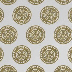 Robert Allen Folk Emblem Butternut 509815 Epicurean Collection Indoor Upholstery Fabric