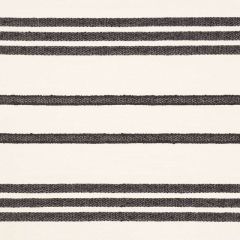 F Schumacher Dune Stripe Black 73290 Au Naturel Collection Indoor Upholstery Fabric