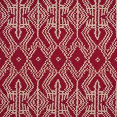 F Schumacher Asaka Ikat Red 176090 Ikat Collection Indoor Upholstery Fabric