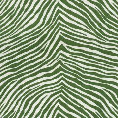 F Schumacher Iconic Zebra Green 177441 Happy Together Collection Indoor Upholstery Fabric