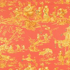 F Schumacher Chinois Coral 168271 Schumacher Classics Collection Indoor Upholstery Fabric