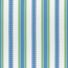 Thibaut Samba Stripe Royal Blue and Green W74670 Festival Collection Upholstery Fabric