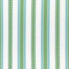 Thibaut Samba Stripe Kelly Green and Pool W74672 Festival Collection Upholstery Fabric