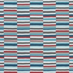 Thibaut Carnivale Teal and Cranberry W74689 Festival Collection Upholstery Fabric