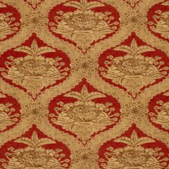 F Schumacher Haddon Hall Damask Venetian Red 172781 The Library Collection Indoor Upholstery Fabric
