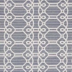 F Schumacher Ziz Embroidery Blue 71930 Caravanne Collection Indoor Upholstery Fabric